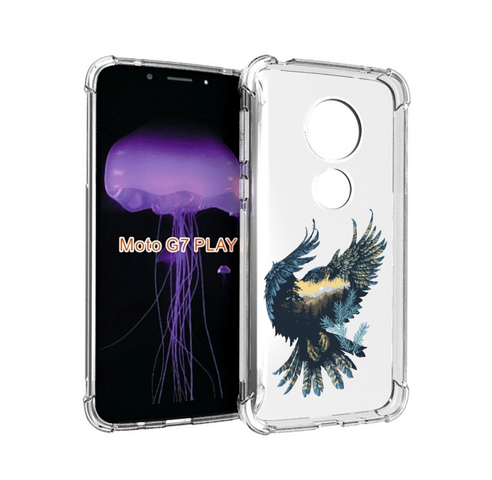 

Чехол MyPads мирок в соколе для Motorola Moto G7 Play, Прозрачный, Tocco