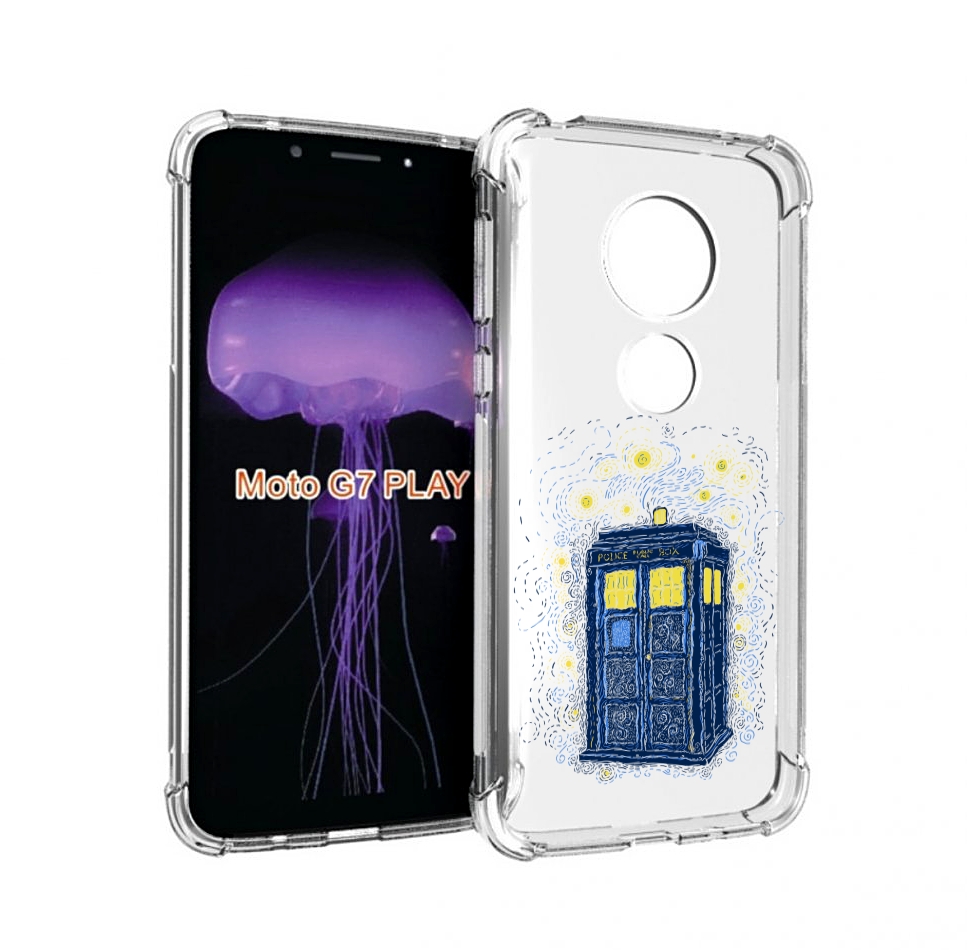 

Чехол MyPads будка рисунок для Motorola Moto G7 Play, Прозрачный, Tocco