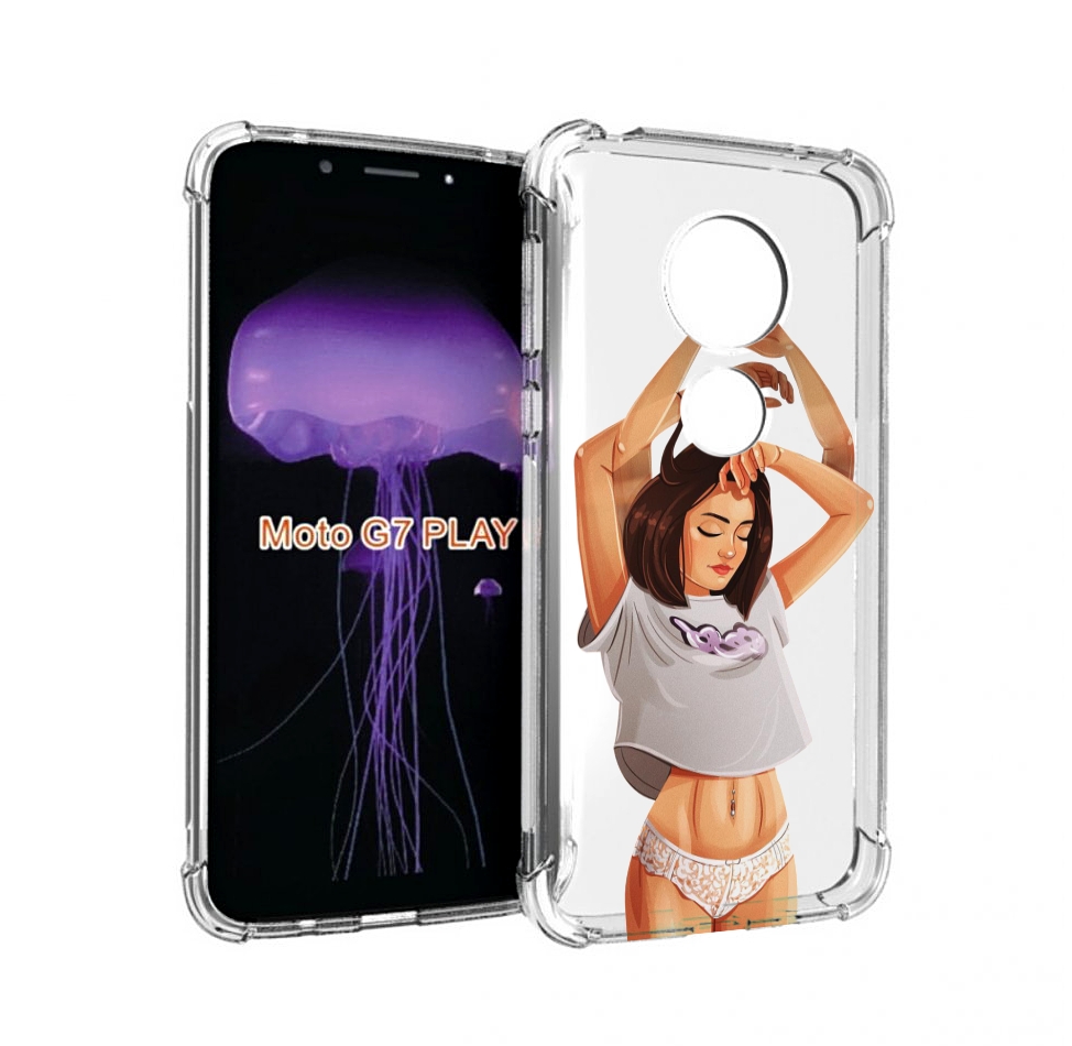 

Чехол MyPads много-рук женский для Motorola Moto G7 Play, Прозрачный, Tocco