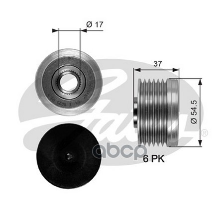 Обгонный шкив генератора Gates OAP7034 4650₽