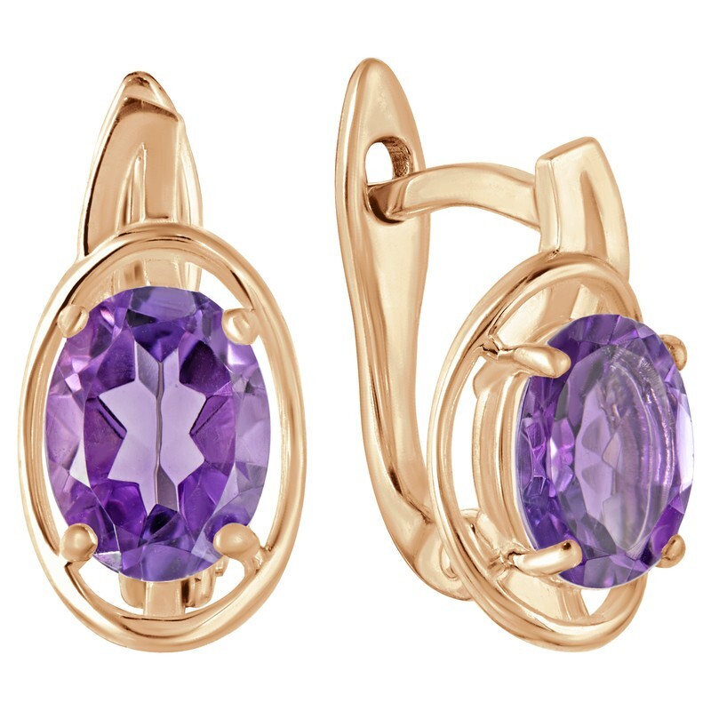 

Серьги из серебра с аметистом LAZURIT-ONLINE 8540PG, 8540PG