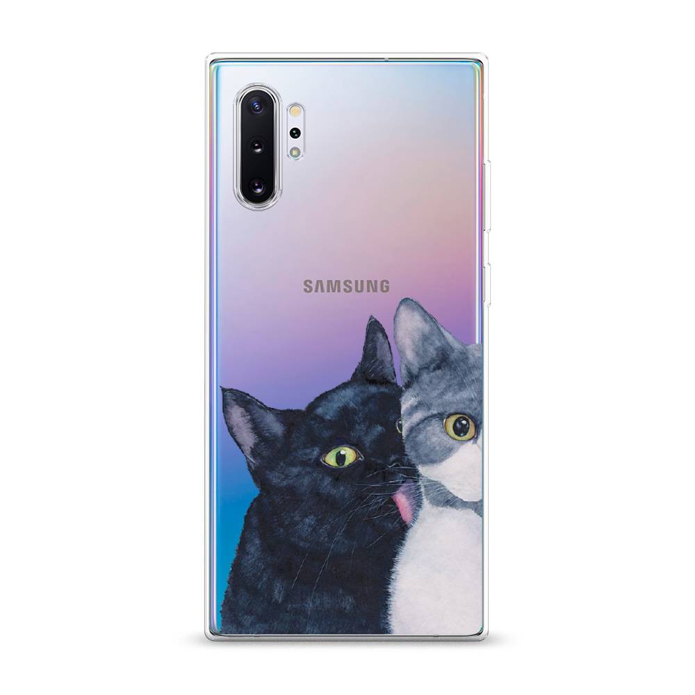 

Чехол Awog на Samsung Galaxy Note 10 Plus "Кошачья любовь", Разноцветный, 28550-1