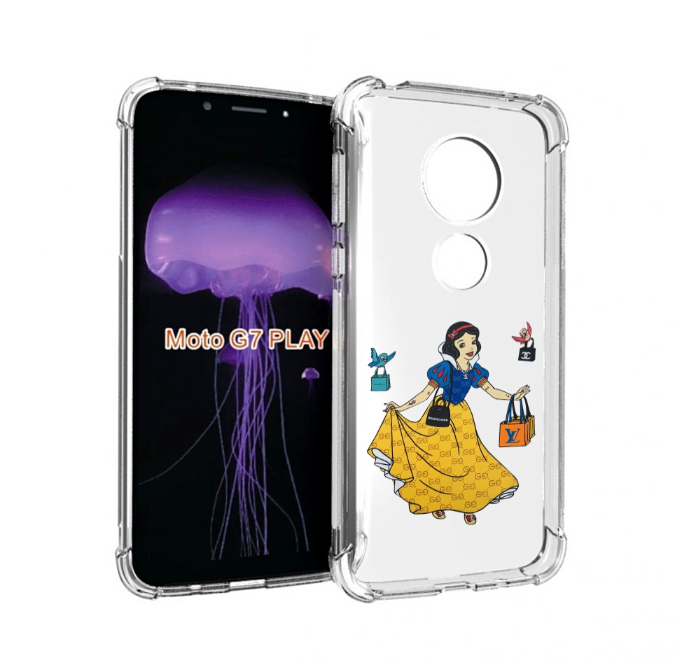 

Чехол MyPads модная-принцесса женский для Motorola Moto G7 Play, Прозрачный, Tocco
