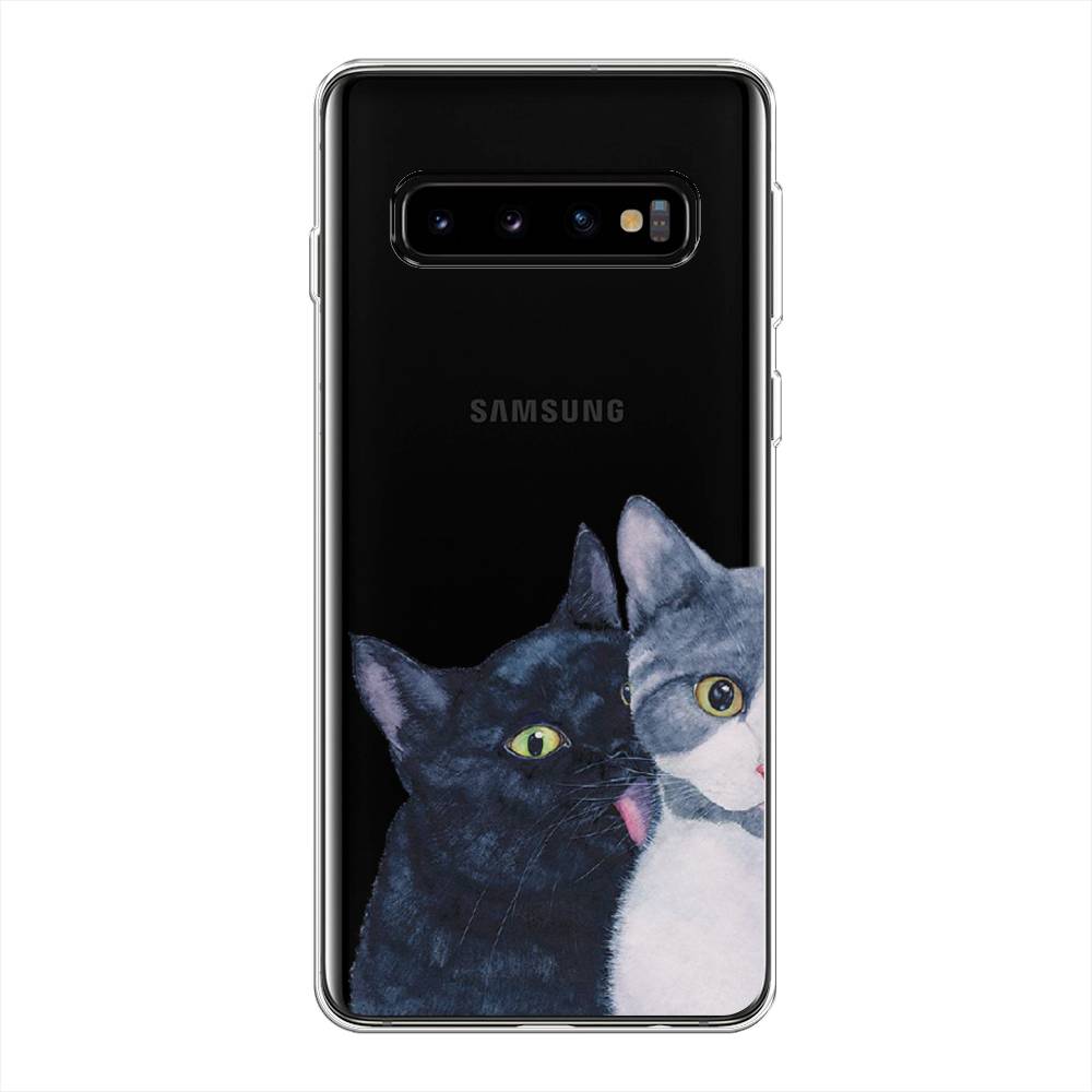 

Чехол Awog на Samsung Galaxy S10 Plus "Кошачья любовь", Разноцветный, 27150-1