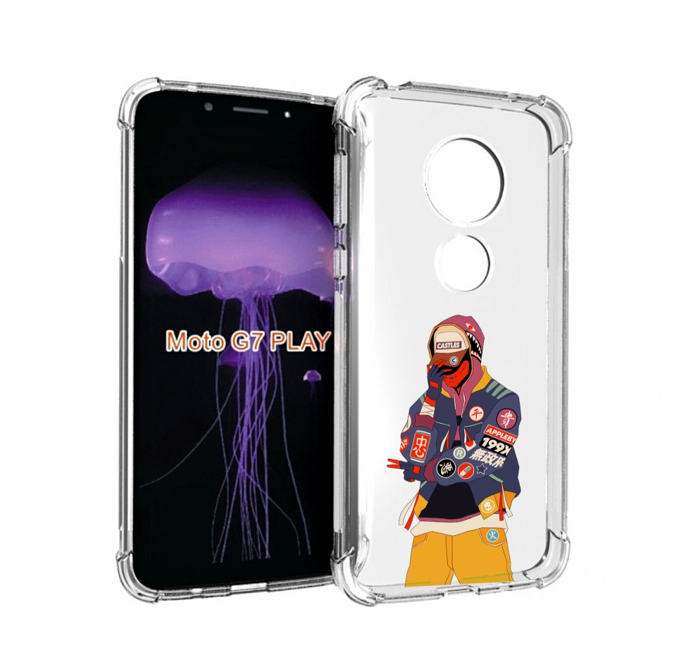 

Чехол MyPads модник для Motorola Moto G7 Play, Прозрачный, Tocco