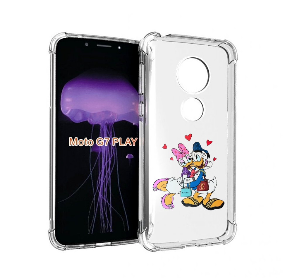 

Чехол MyPads модные-влюбленные-утки для Motorola Moto G7 Play, Прозрачный, Tocco