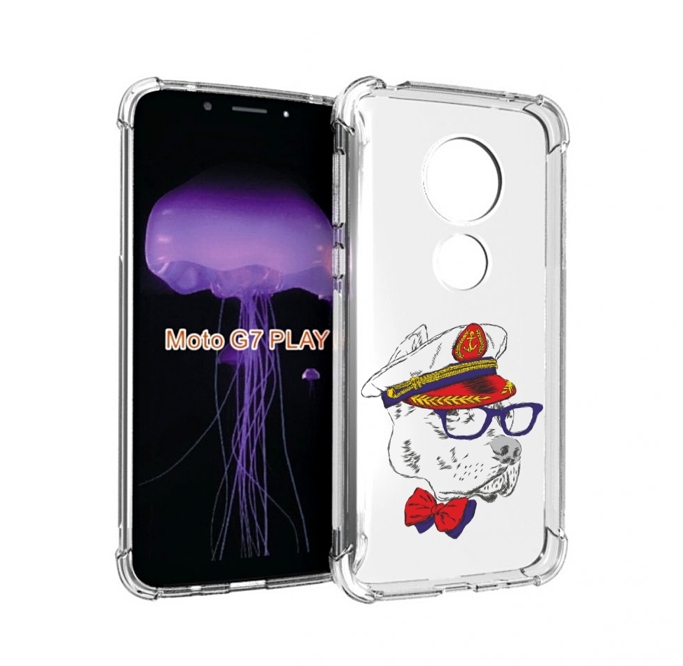 

Чехол MyPads бульдог для Motorola Moto G7 Play, Прозрачный, Tocco