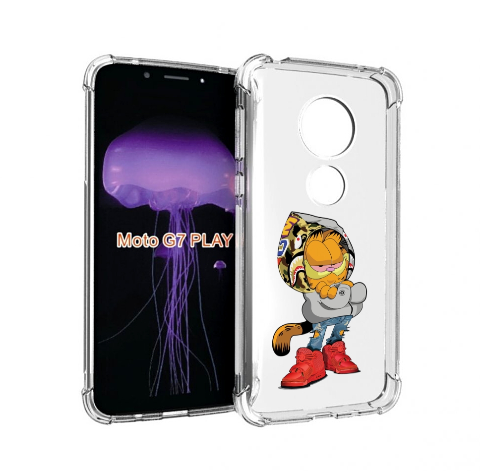

Чехол MyPads модный-котяра детский для Motorola Moto G7 Play, Прозрачный, Tocco