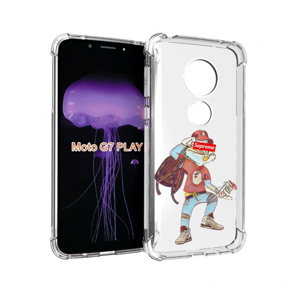 

Чехол MyPads моднявый-заяц детский для Motorola Moto G7 Play, Прозрачный, Tocco