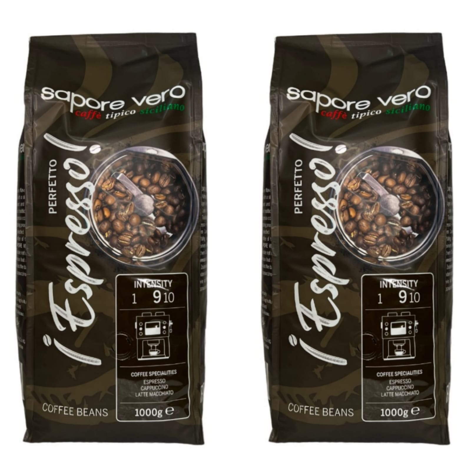 Кофе в зернах Sapore Vero Perfetto Espresso, 1 кг х 2 шт