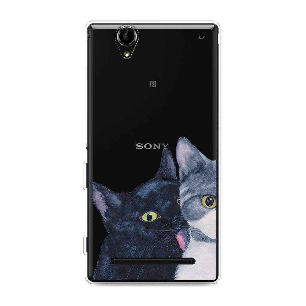 

Чехол Awog на Sony Xperia T2 Ultra "Кошачья любовь", Разноцветный, 50950-1