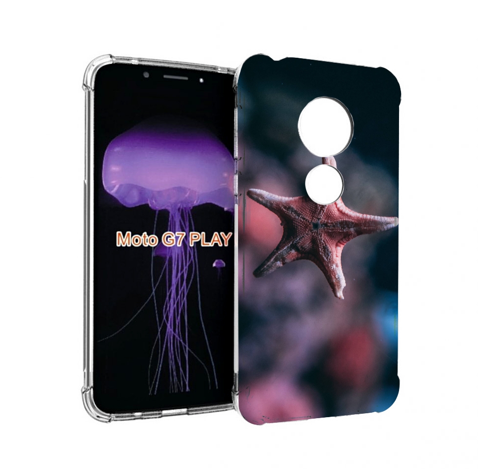 

Чехол MyPads морская-звезда---starfish для Motorola Moto G7 Play, Прозрачный, Tocco