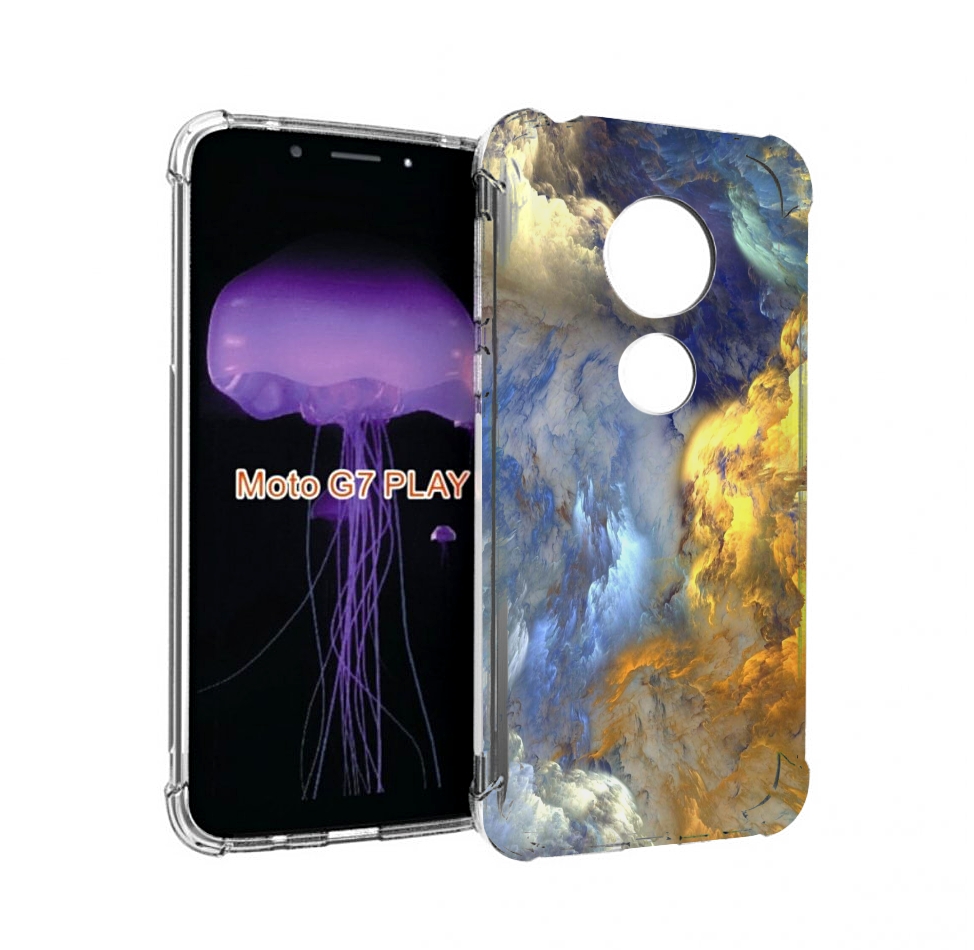 

Чехол MyPads мраморное небо для Motorola Moto G7 Play, Прозрачный, Tocco