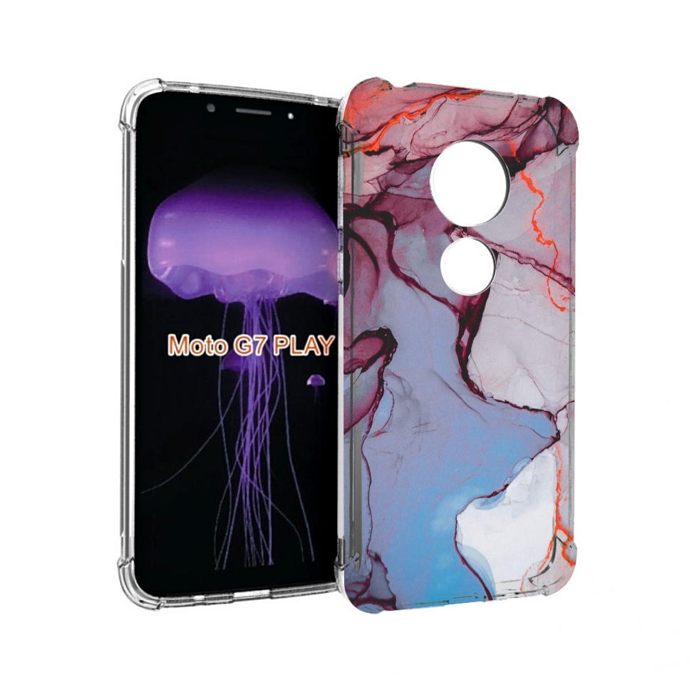 

Чехол MyPads мраморный рисунок для Motorola Moto G7 Play, Прозрачный, Tocco