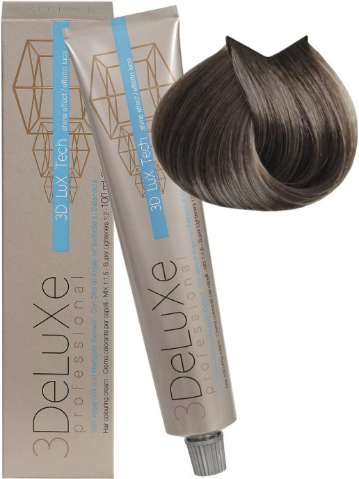 Крем-краска 3DELUXE Professional для волос 7.1 Блондин пепельный, 100 мл