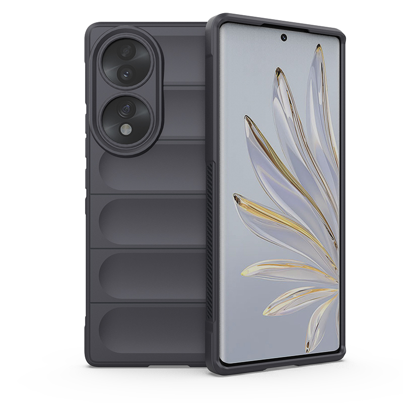 

Противоударный чехол Flexible Case для Honor 70, серый, Flexible Case