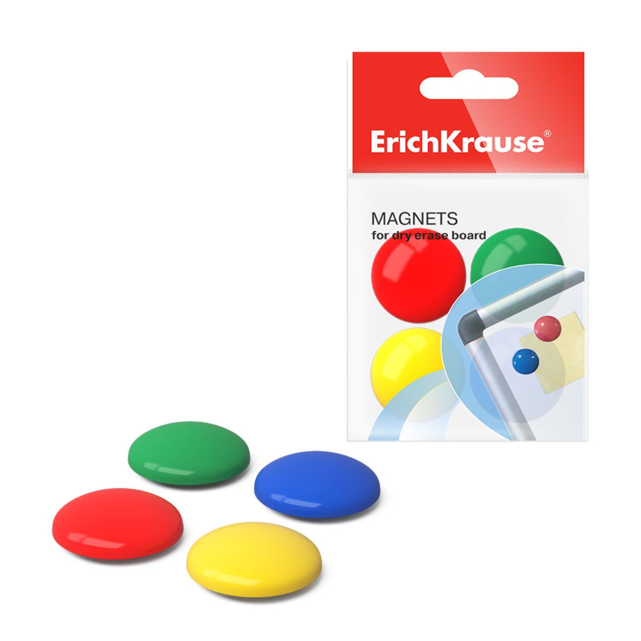 

Магнит ErichKrause 3см (всего 80 шт. в пакете по 8 шт.) (22461), Разноцветный