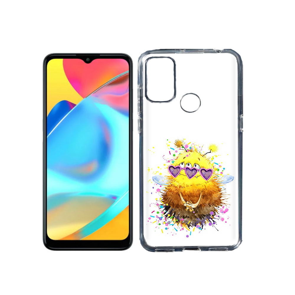 

Чехол MyPads Tocco для Alcatel 3L 6056H (2021) Пушитый шмель (PT160724.669.143), Прозрачный, Tocco