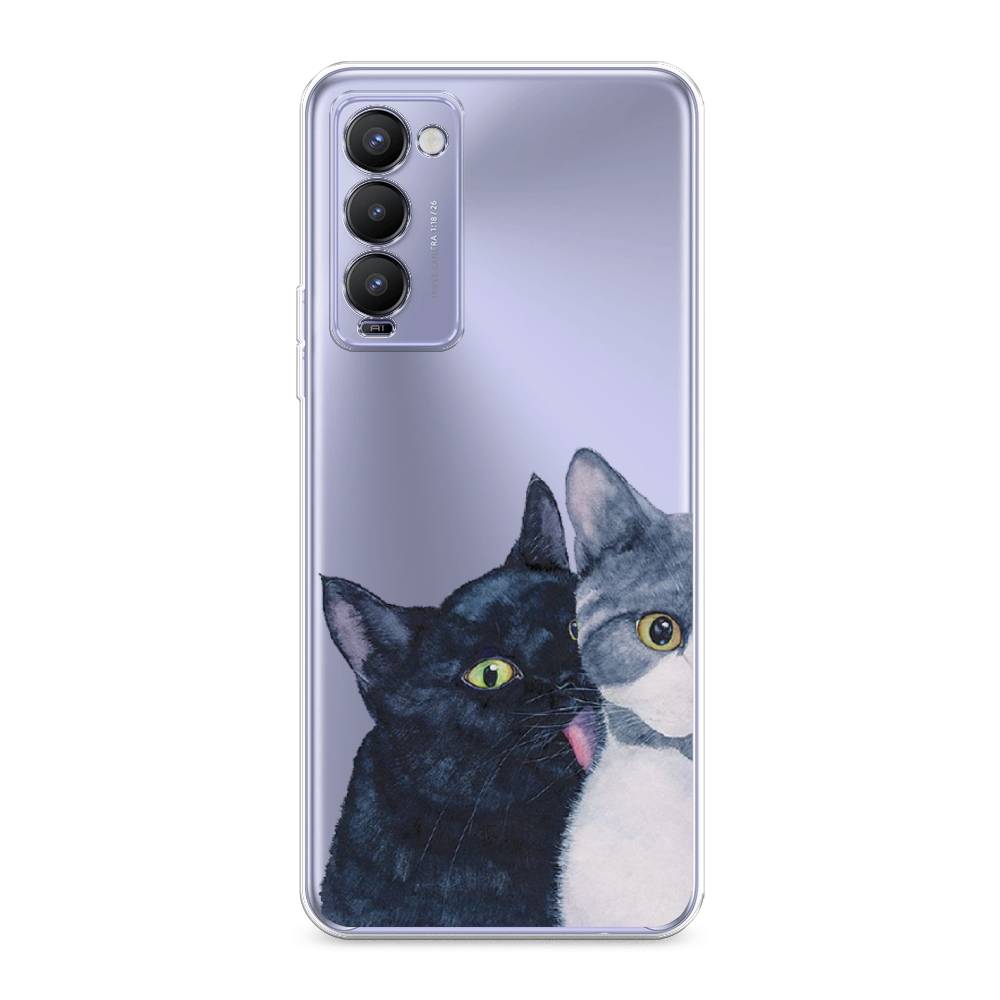 

Чехол Awog на Tecno Camon 18/18T "Кошачья любовь", Разноцветный, 300950-1