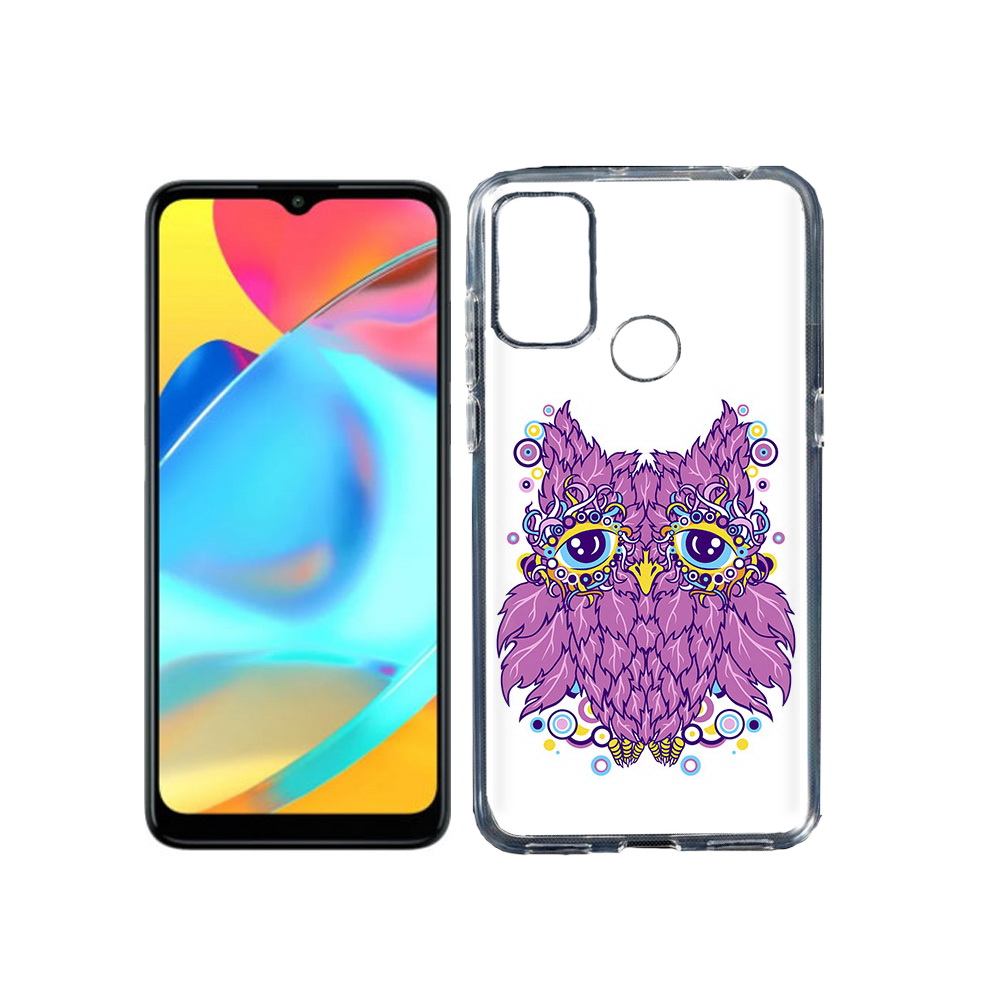 

Чехол MyPads Tocco для Alcatel 3L 6056H (2021) Розовая сова (PT160724.669.147), Прозрачный, Tocco
