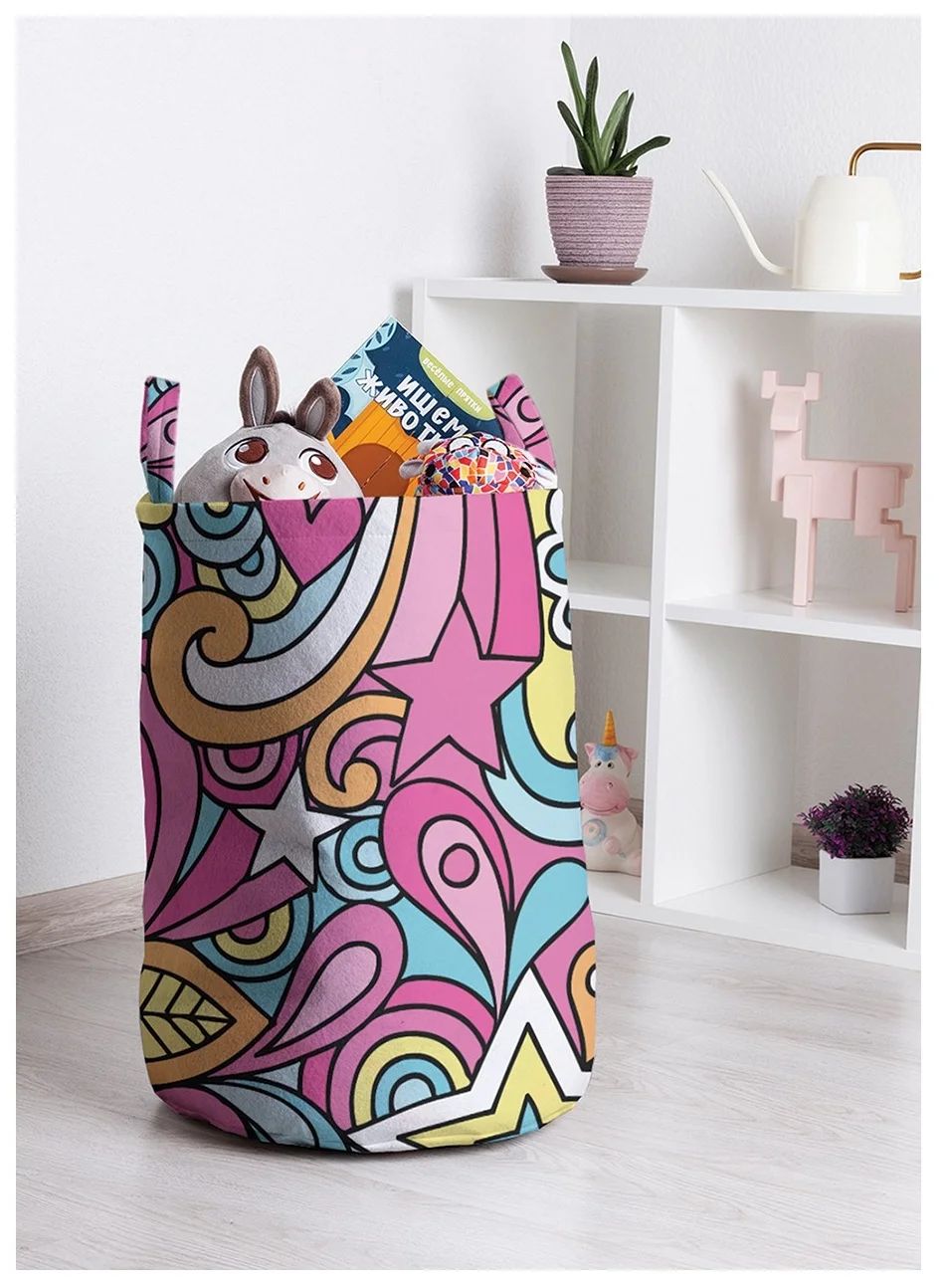 

Корзина для игрушек JoyArty 35x50 см toba_14925_M, Розовый