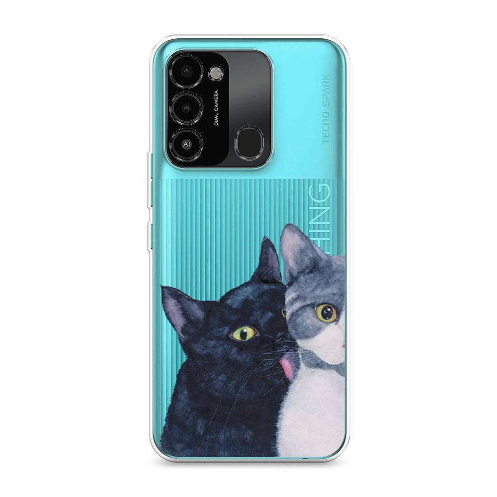 

Чехол Awog на Tecno Spark Go 2022/8С/9 "Кошачья любовь", Разноцветный, 301250-1