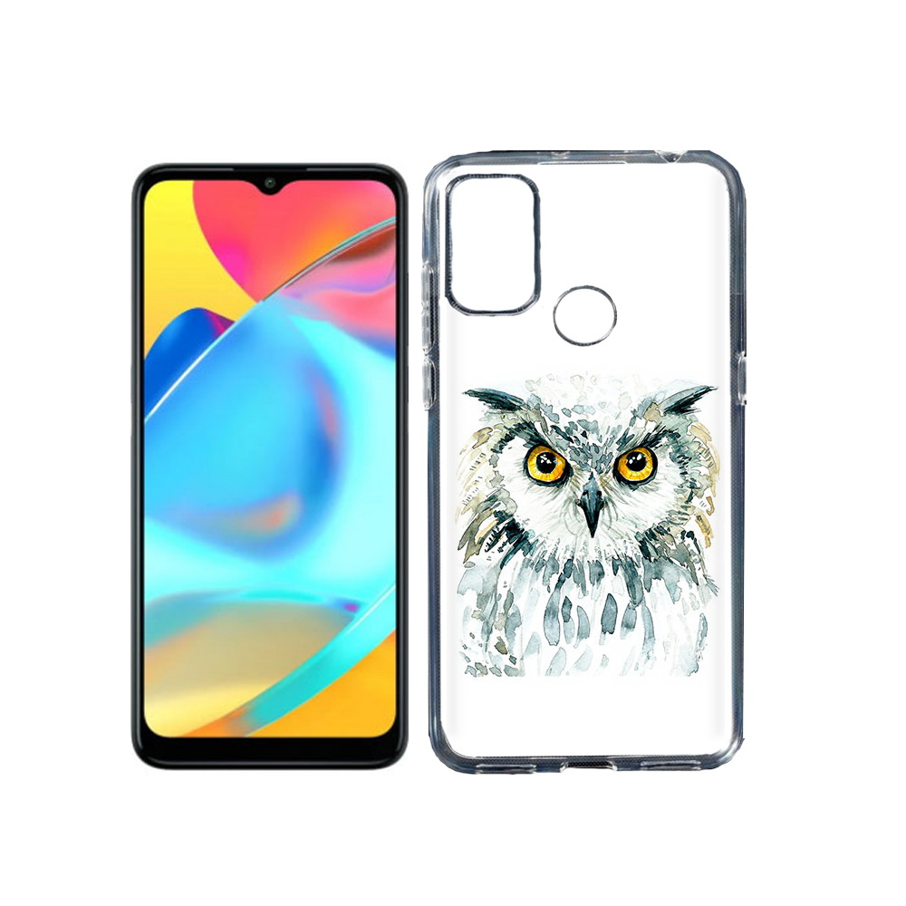 

Чехол MyPads Tocco для Alcatel 3L 6056H (2021) Серьезная сова (PT160724.669.156), Прозрачный, Tocco