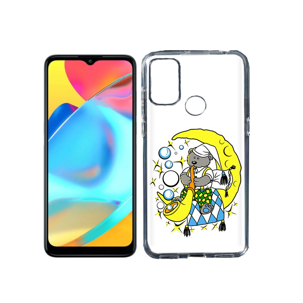 

Чехол MyPads Tocco для Alcatel 3L 6056H (2021) Сырная луна (PT160724.669.167), Прозрачный, Tocco