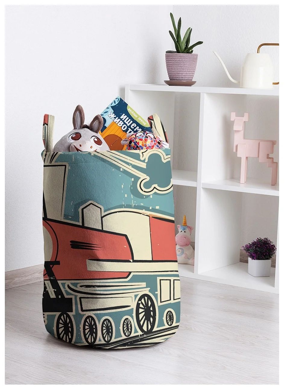 

Корзина для игрушек JoyArty 35x50 см toba_22384_M, Черный