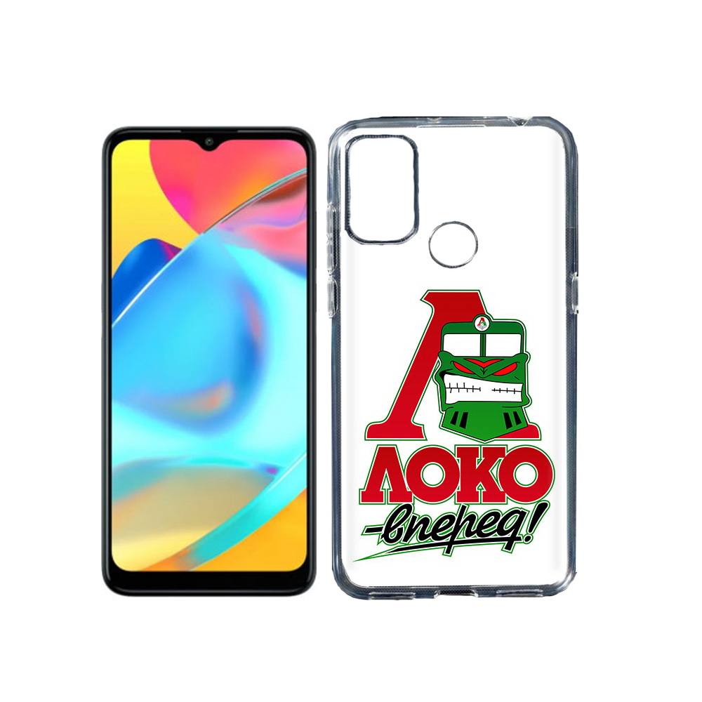 

Чехол MyPads Tocco для Alcatel 3L 6056H (2021) ФК локо вперед (PT160724.669.181), Прозрачный, Tocco