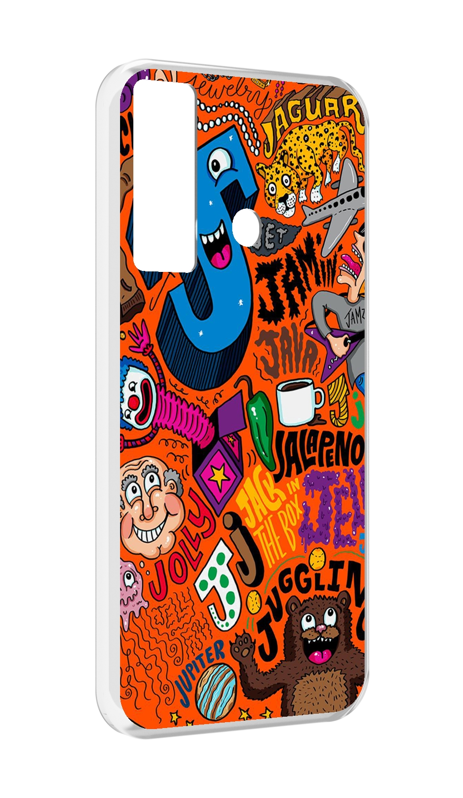 

Чехол Mypads Funky-Decor Для Tecno Camon 17, Прозрачный, Tocco