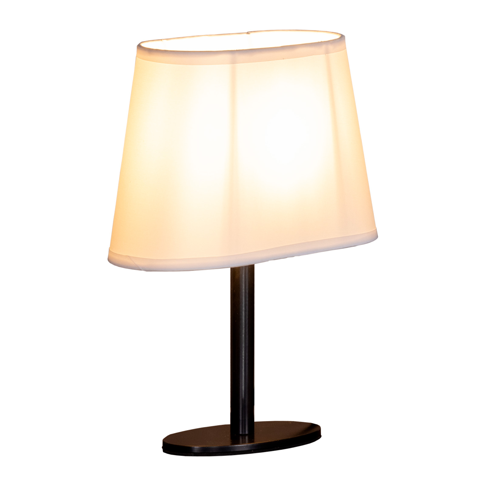 Настольная лампа Maesta Черный абажур белый MA-40430-BK+W E14 15 Вт