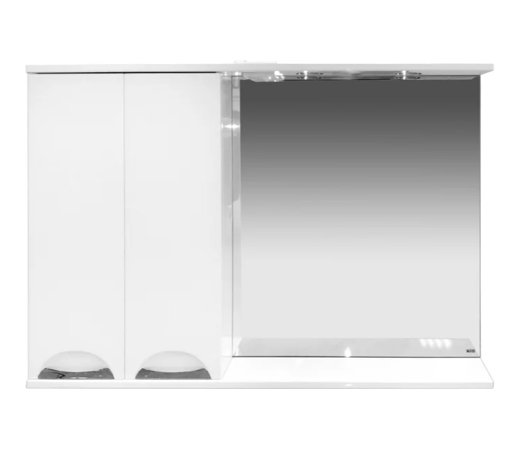 

Зеркало-шкаф Misty Куба 120 L П-Куб-01120-011Л, Белый, Куба