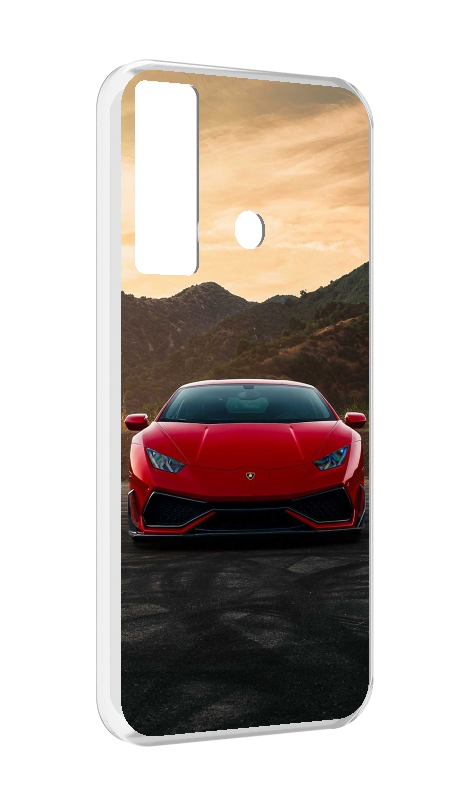 

Чехол Mypads Lamborghini 1 Мужской Для Tecno Camon 17, Прозрачный, Tocco