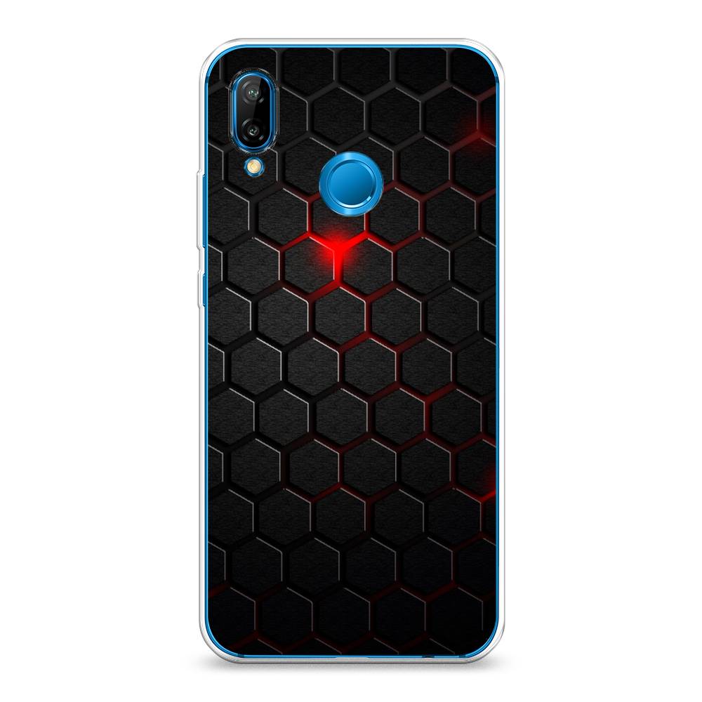 

Чехол Awog "Фон соты красные" для Huawei P20 Lite, Красный;черный, 64450-3