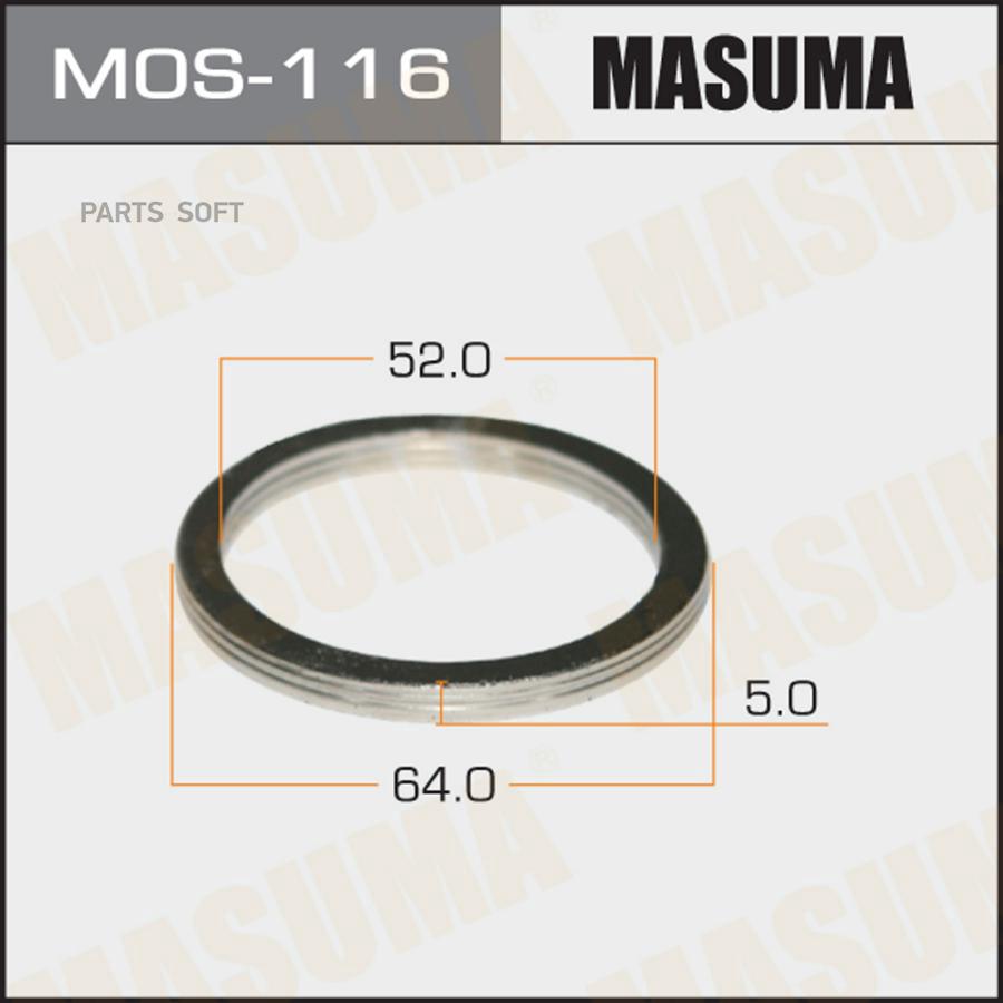 Кольцо глушителя Masuma MOS-116