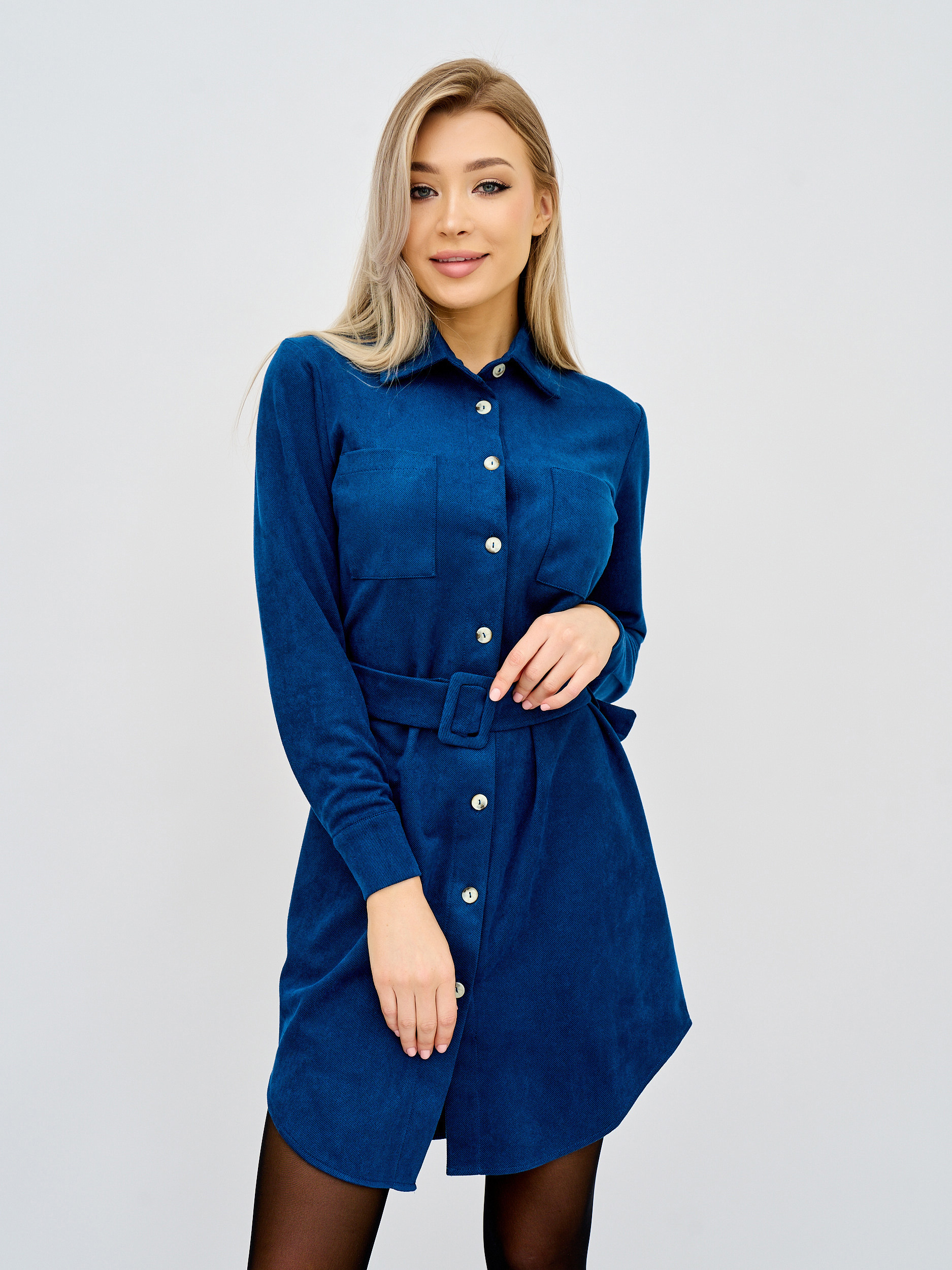 

Платье женское Olya Stoff OSVELVB78 синее 42 RU, Синий, OSVELVB78