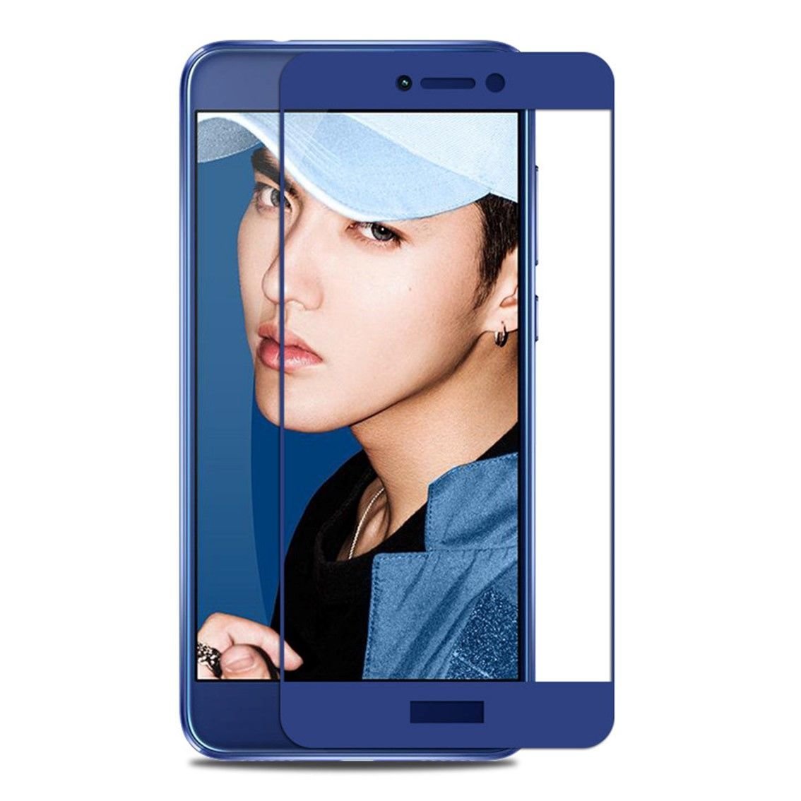 

Защитное стекло для Huawei P8 Lite Full Screen Blue, Защитное стекло Huawei P8 Lite