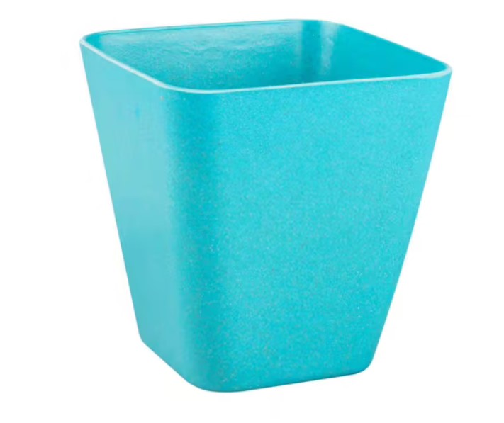 

Цветочный горшок голубой, из растительного волокна