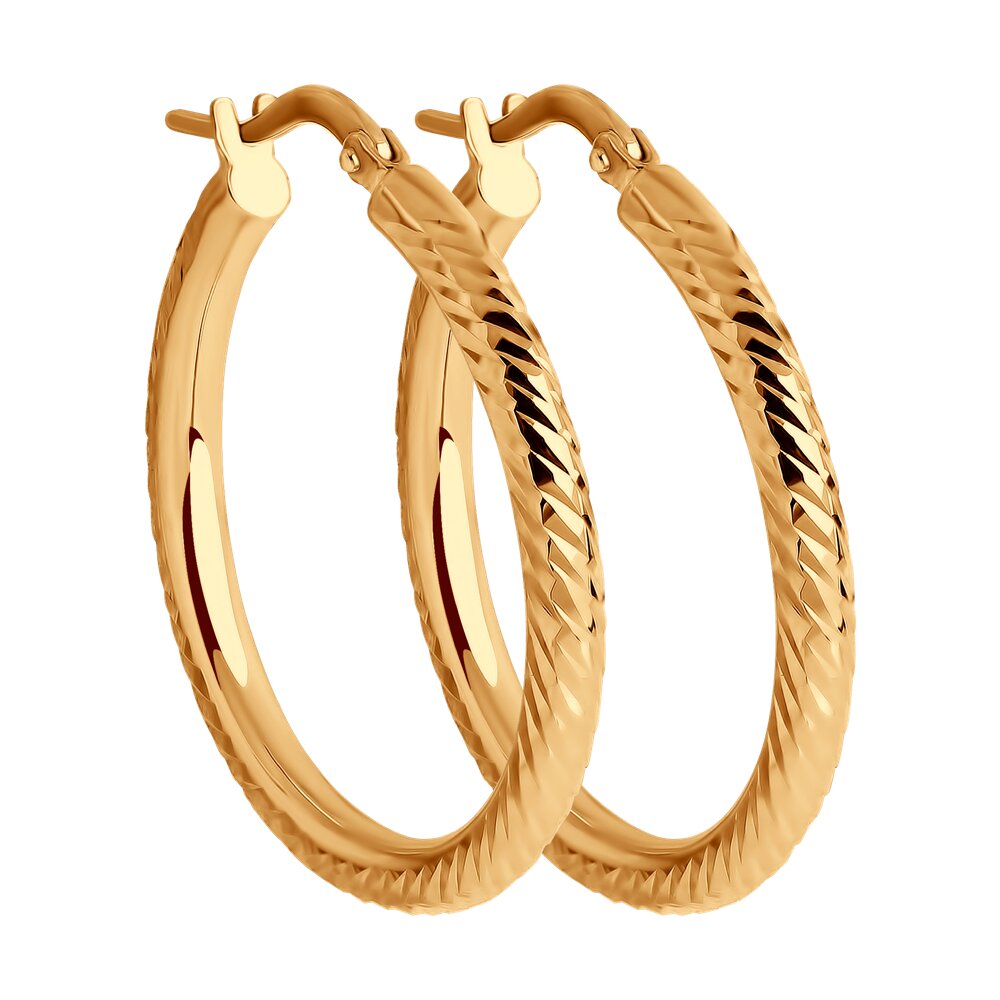 

Серьги конго из красного золота SOKOLOV 029870, 029870