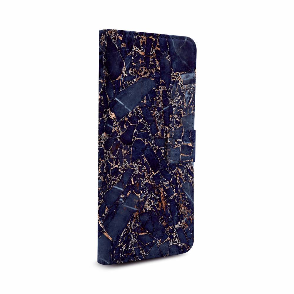 

Чехол Awog на Samsung Galaxy M21/M30s "Мрамор текстура 7 book", Синий;золотистый, 29785-1