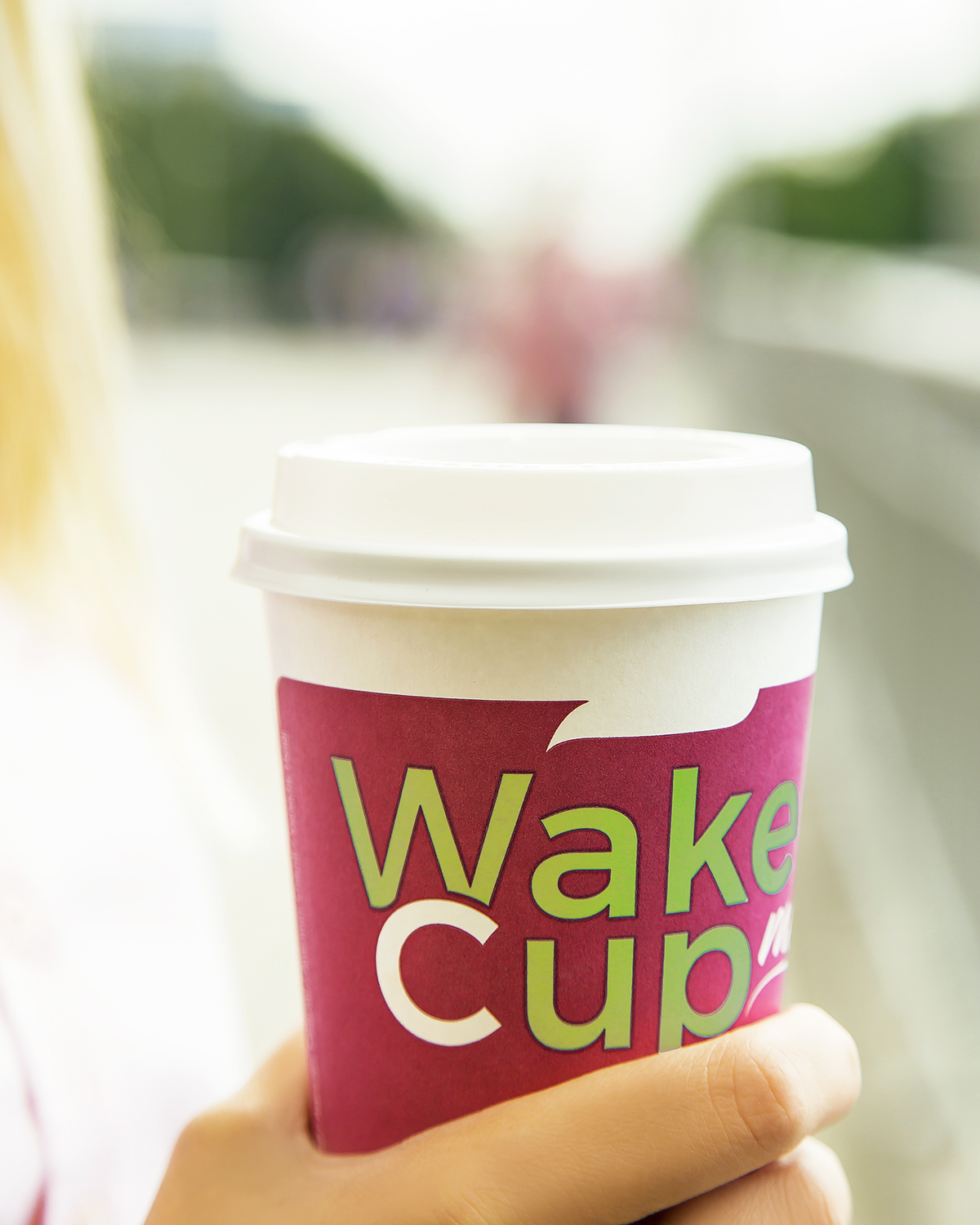 фото Набор одноразовых бумажных стаканов wake me cup розовый 150 мл 100 шт формация