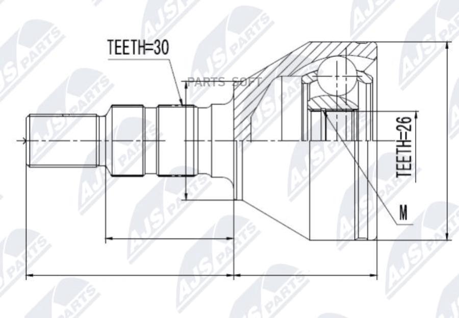 

Шрус Наружный Opel Insignia 2.0Ctdi 08-,Astra H,Vectra C,Zafira B 1.9Cdti 04-, Fiat Croma