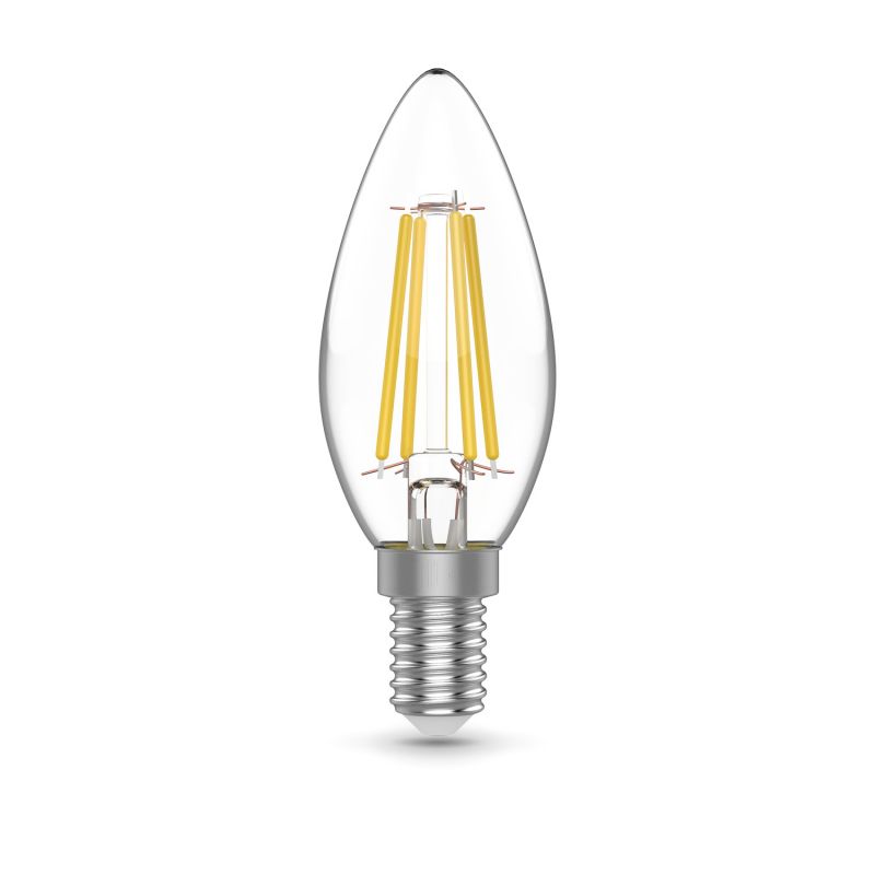 

Лампочка Е14 Свеча 3,8Вт 350лм теплый свет 2400К golden LED Gauss