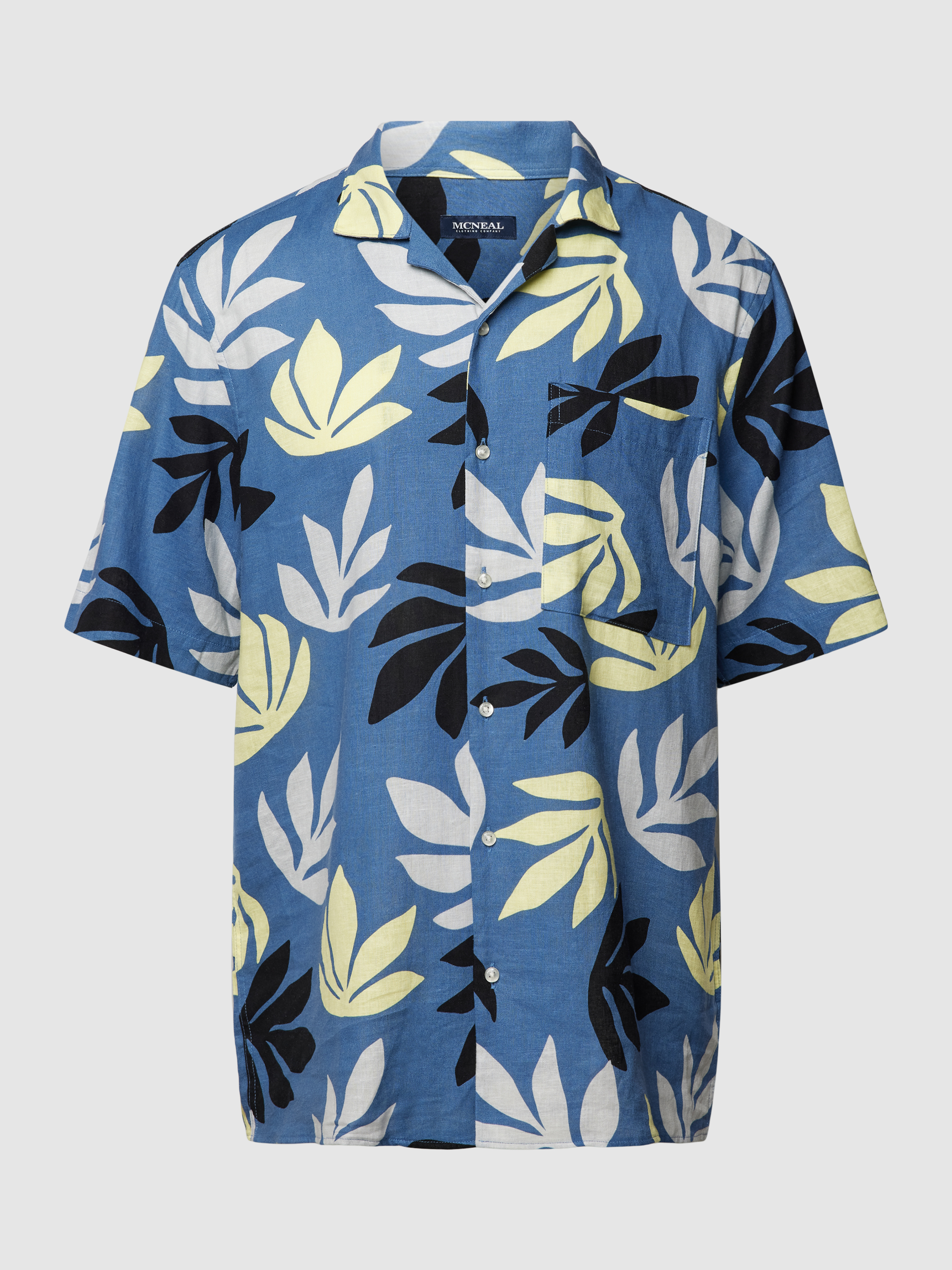 Рубашка мужская MCNEAL 1786704 синяя S (доставка из-за рубежа)