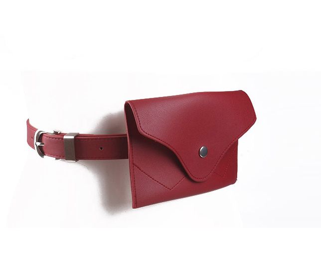 Поясная сумка женская NoBrand 5304, бордовый