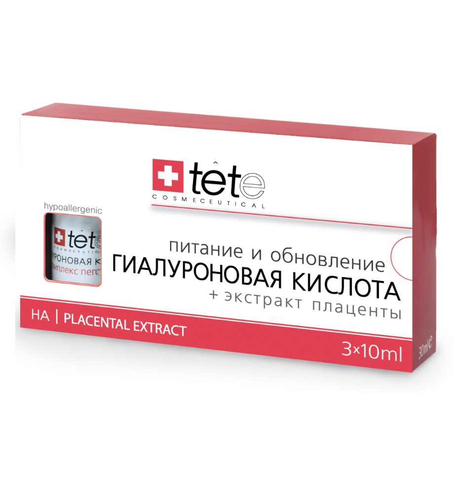 Гиалуроновая кислота TETe Cosmeceutical Hyaluronic Acid + Placental Extract гиалуроновая кислота tete cosmeceutical hyaluronic acid and hydroxan panthenol