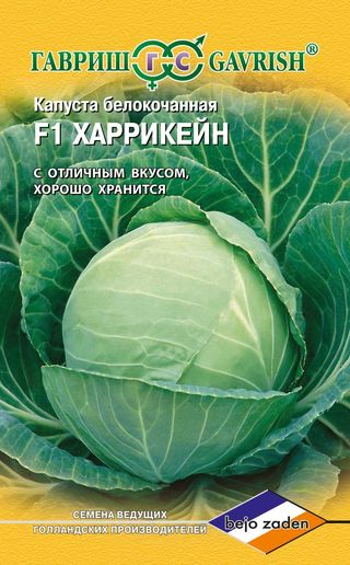 Семена капуста белокочанная Гавриш Харрикейн F1 1 уп.