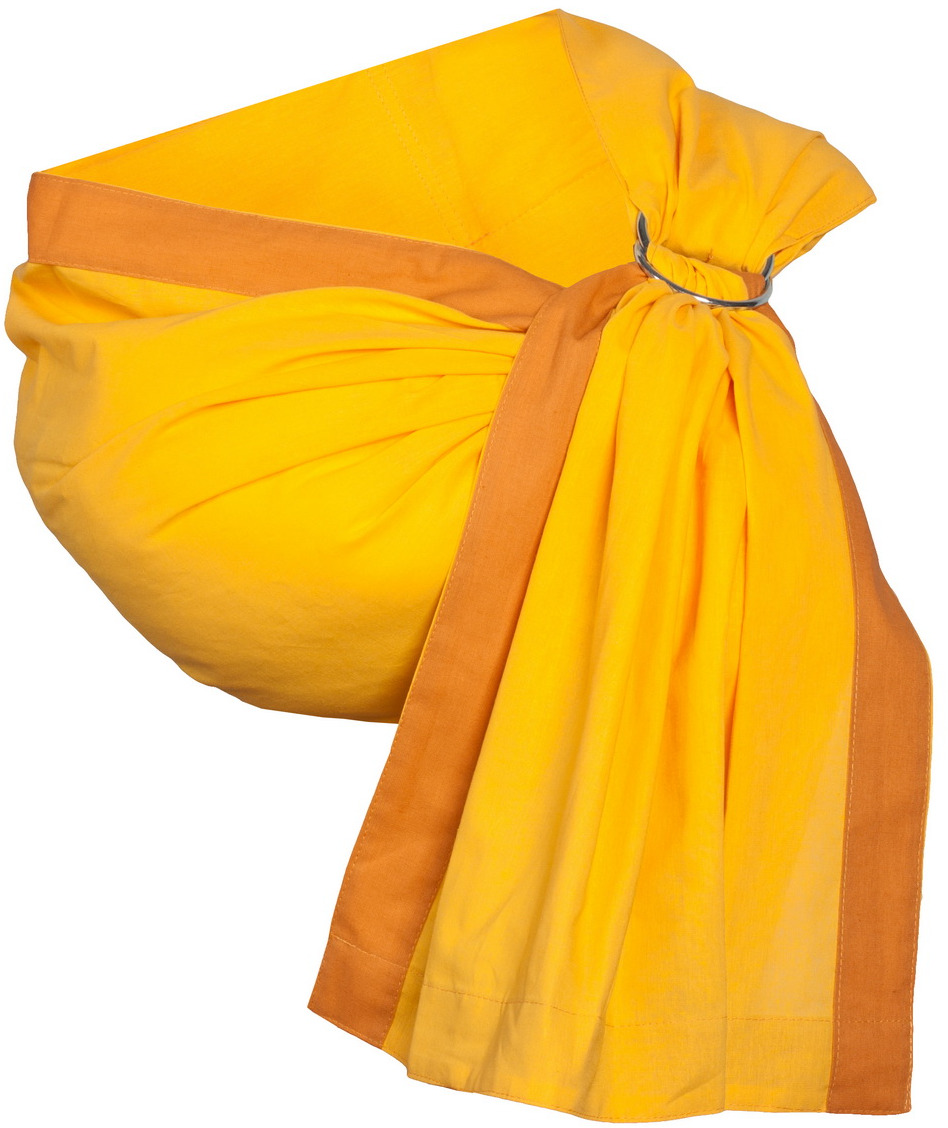 фото Слинг с кольцами чудо-чадо силуэт, желтый