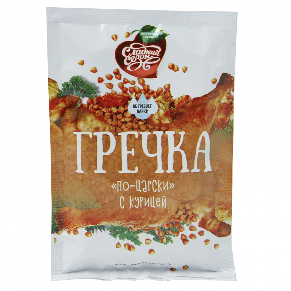 

Каша Сладкий сезон "Гречка по-царски", с курицей, 40 гр